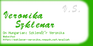 veronika szklenar business card